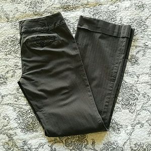BOGO! Vintage LOFT y2k low-rise flare gray pinstripe dress pants